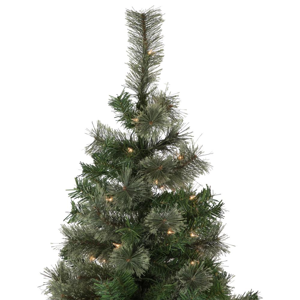 6.5' Pre-Lit Oregon Cashmere Pine Artificial Christmas Tree  Clear Lights. Picture 5