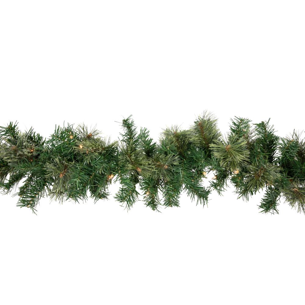 9' x 10" Pre-Lit Oregon Cashmere Pine Artificial Christmas Garland  Clear Lights. Picture 4
