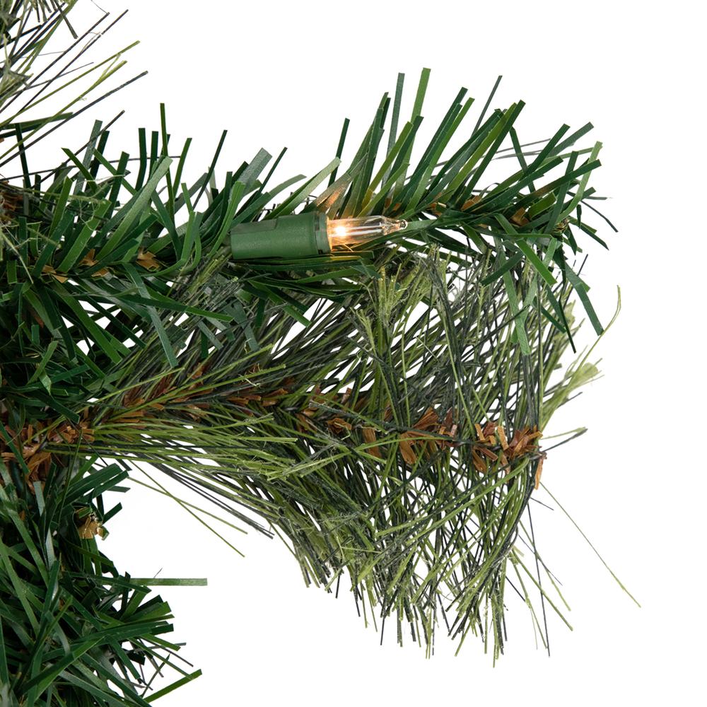 9' x 10" Pre-Lit Oregon Cashmere Pine Artificial Christmas Garland  Clear Lights. Picture 3