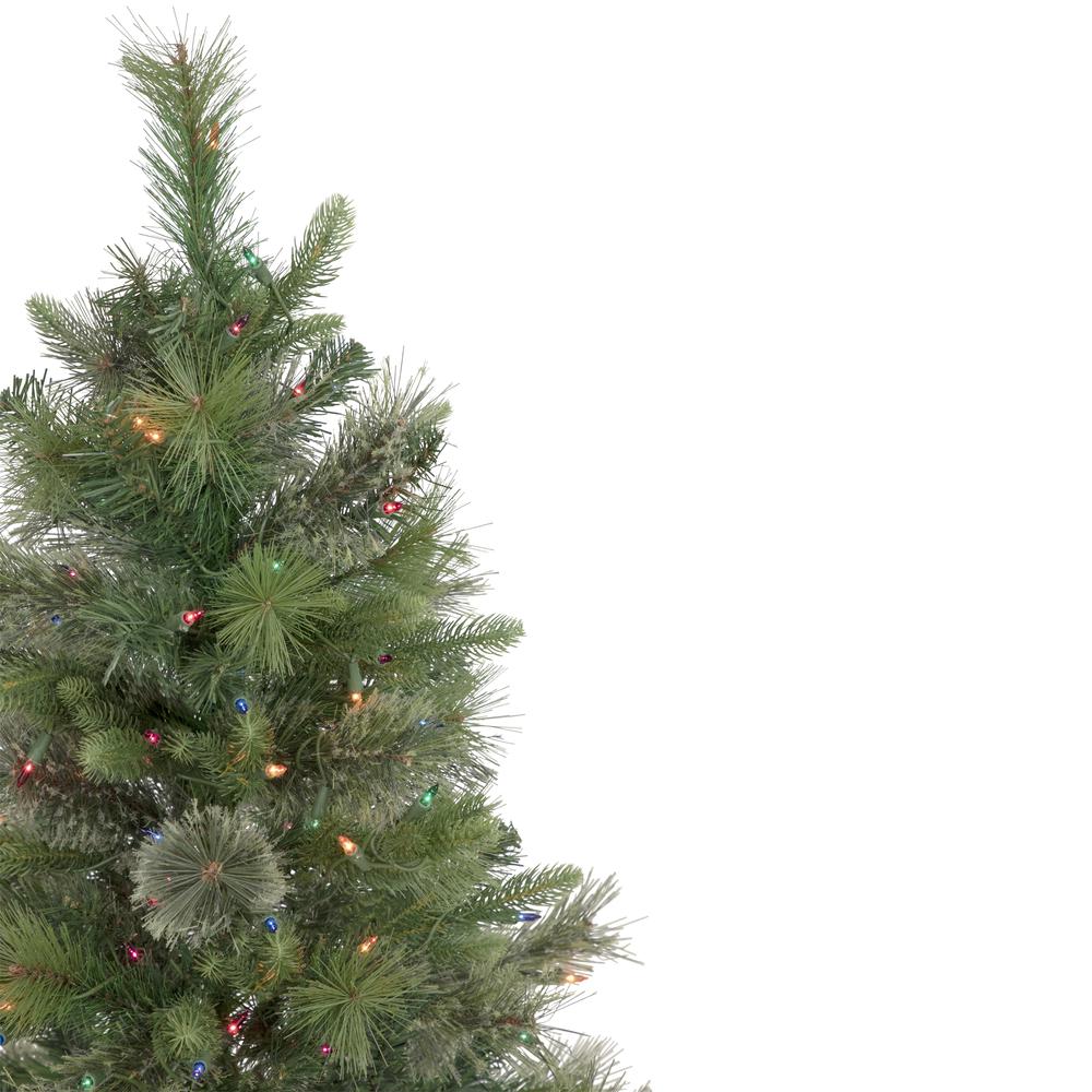3' Pre-Lit Kingston Cashmere Pine Full Artificial Christmas Tree  Multi Lights. Picture 5