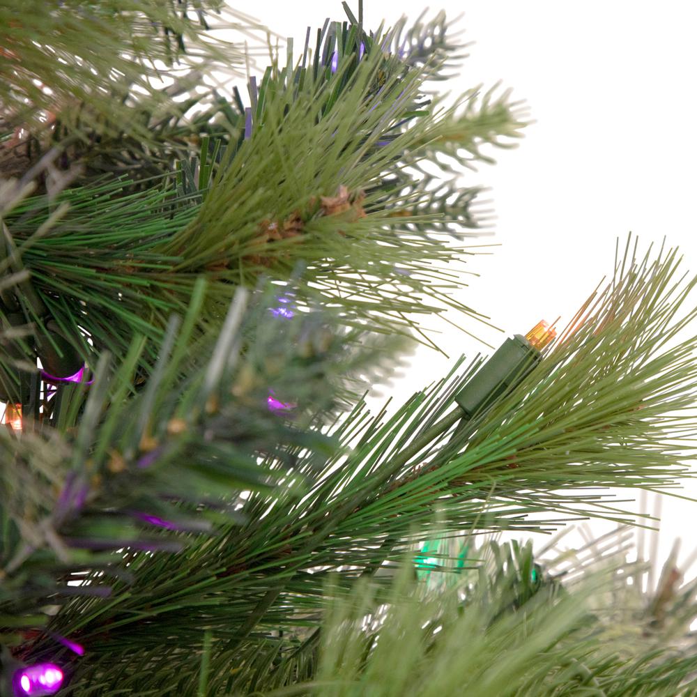 3' Pre-Lit Kingston Cashmere Pine Full Artificial Christmas Tree  Multi LED Lights. Picture 3
