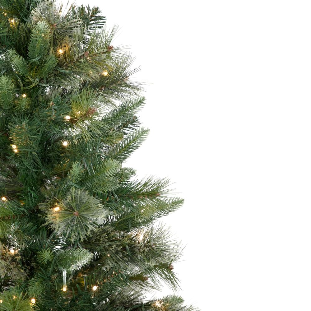 4.5' Pre-Lit Kingston Cashmere Pine Artificial Christmas Tree  Warm White LED Lights. Picture 3