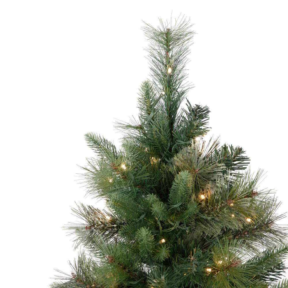 4.5' Pre-Lit Kingston Cashmere Pine Artificial Christmas Tree  Warm White LED Lights. Picture 5