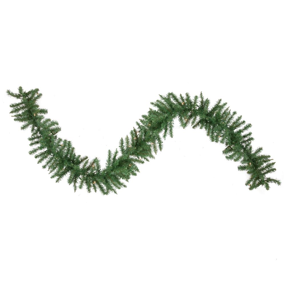 9' x 12 Pre-Lit Winona Fir Artificial Christmas Garland - Clear Lights. Picture 1