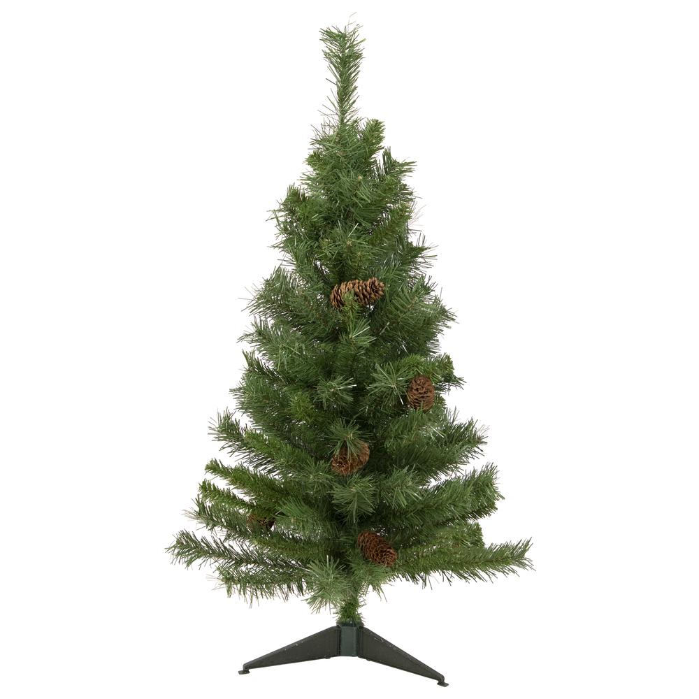 3' Black River Pine Artificial Medium Profile Christmas Tree  Unlit. Picture 1
