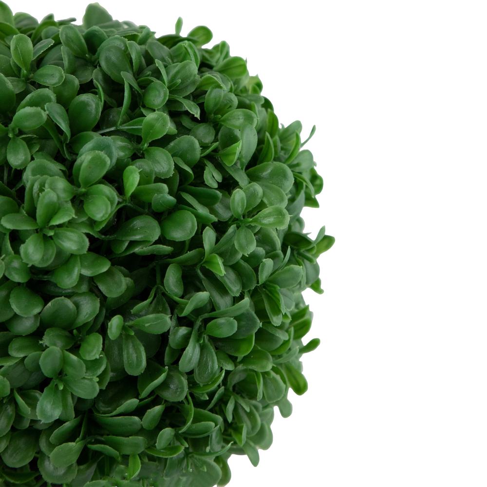 9.5" Artificial Boxwood Ball Topiary in Round Pot  Unlit. Picture 2