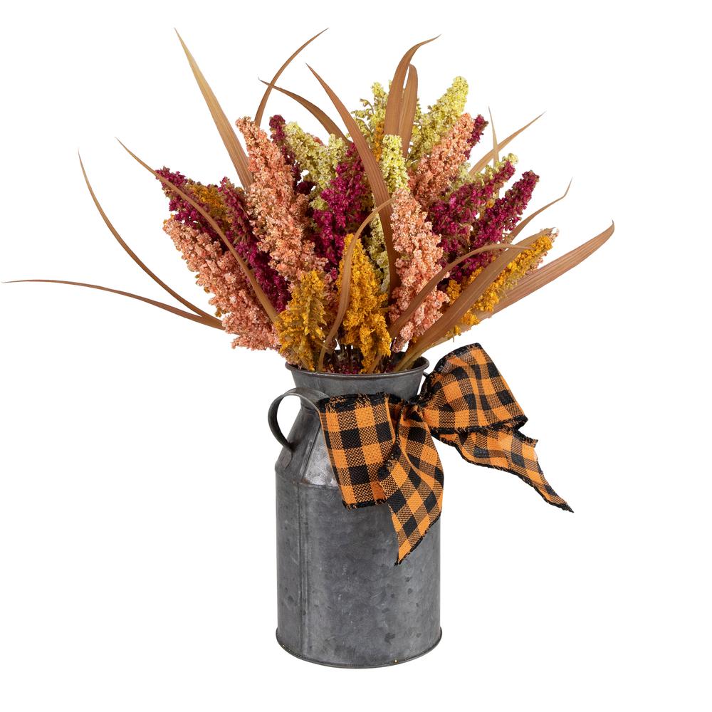 18" Autumn Harvest Foliage in Canister Floral Decoration. Picture 2