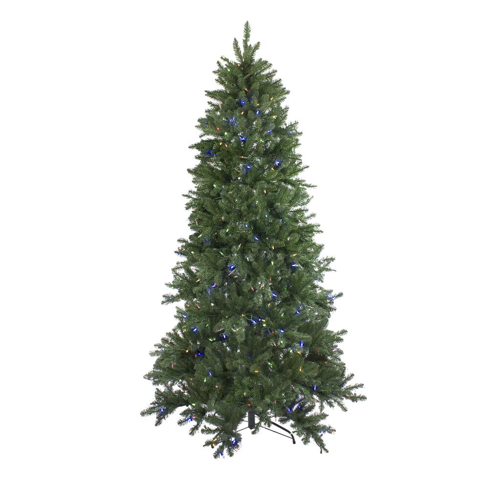 6.5' Pre-Lit Medium Neola Fraser Fir Artificial Christmas Tree - Dual LED Lights. Picture 2