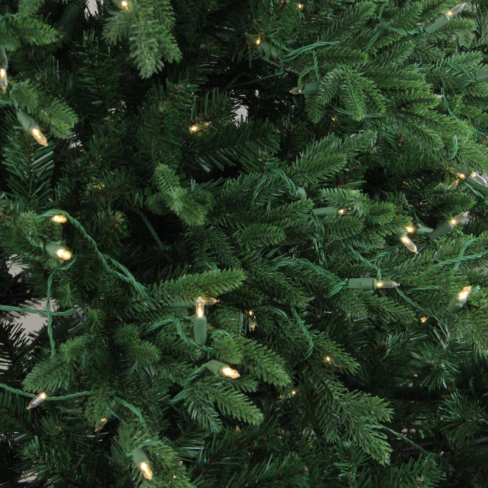 7.5' Pre-Lit Medium Minnesota Balsam Fir Artificial Christmas Tree - Warm Clear LED Lights. Picture 2