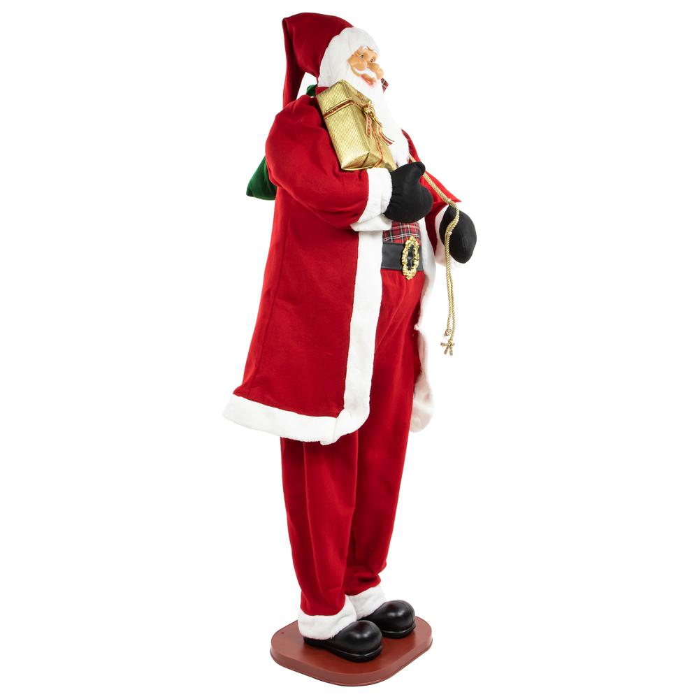 72" Country Santa Claus Standing Christmas Figure. Picture 3