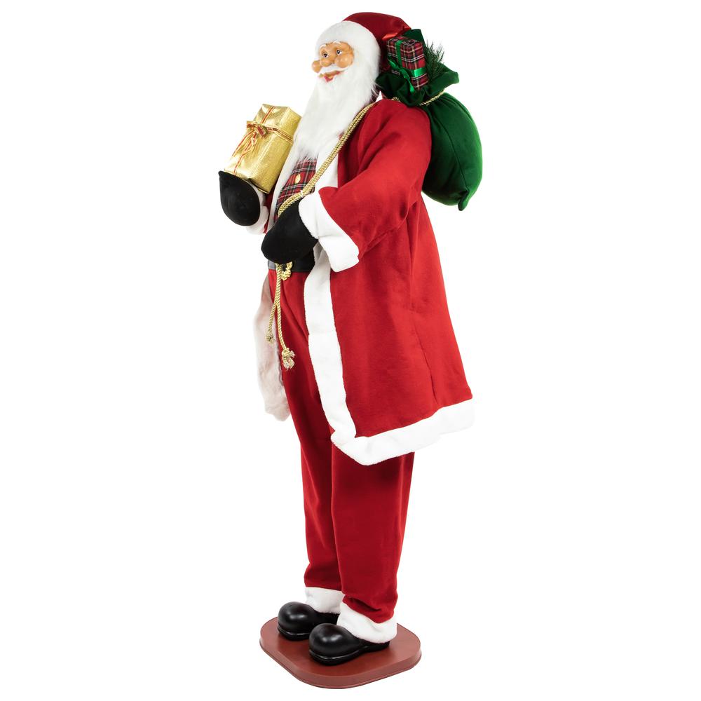 72" Country Santa Claus Standing Christmas Figure. Picture 2