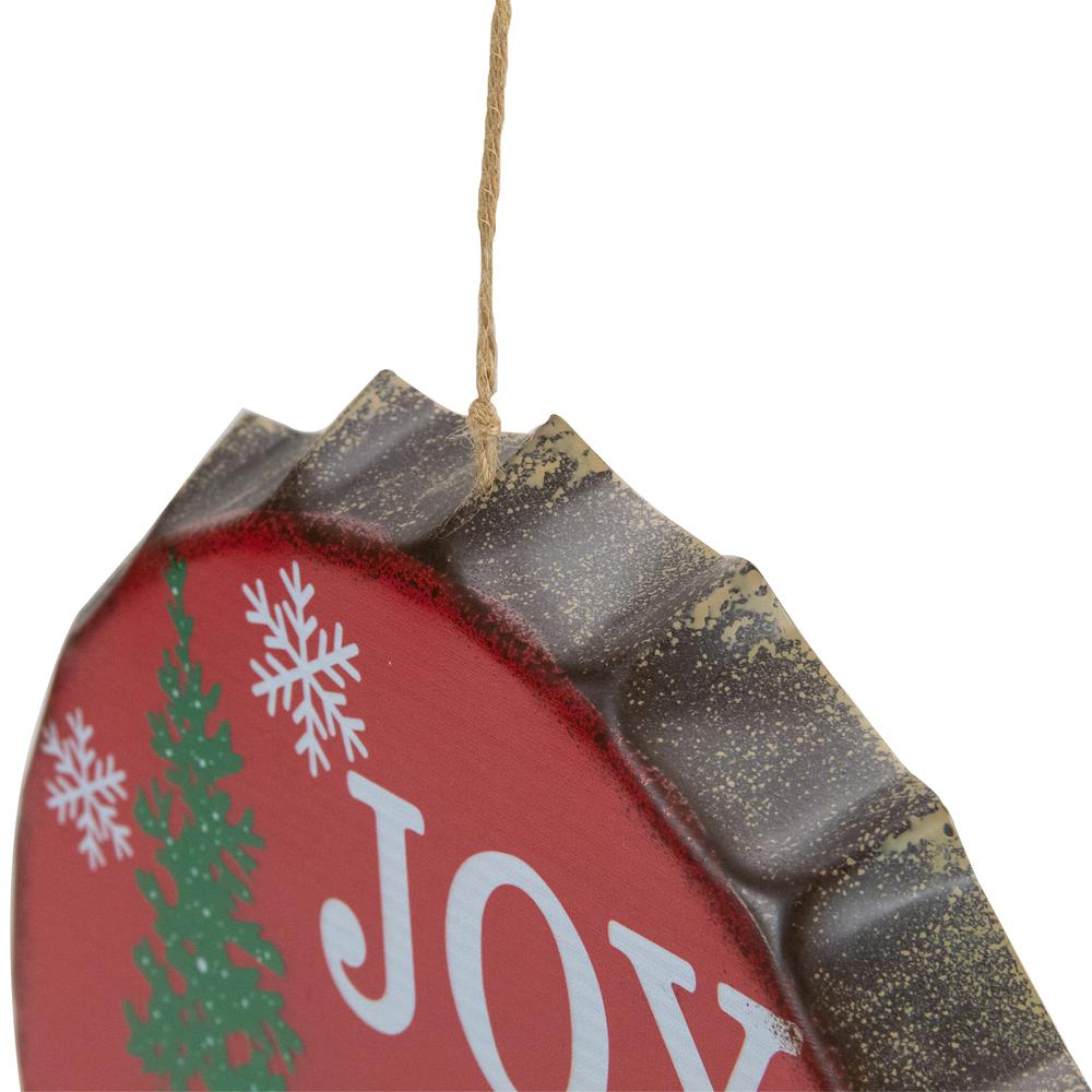 12" Red and Green Joy to the World Christmas Wall Decor. Picture 4