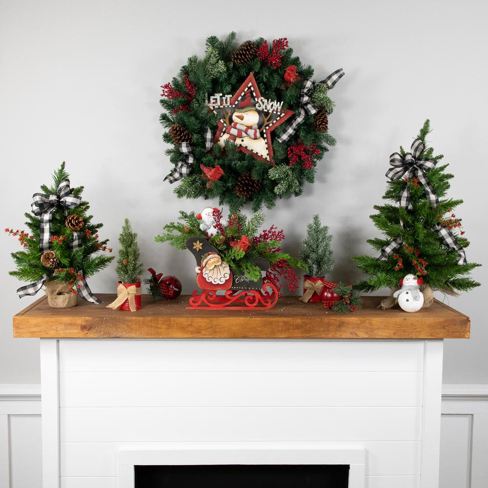 Coniferous Pine Artificial Christmas Wreath  24-Inch  Unlit. Picture 2