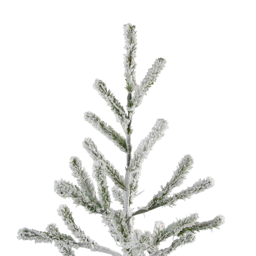 5' Flocked Alpine Twig Artificial Christmas Tree - Unlit. Picture 2
