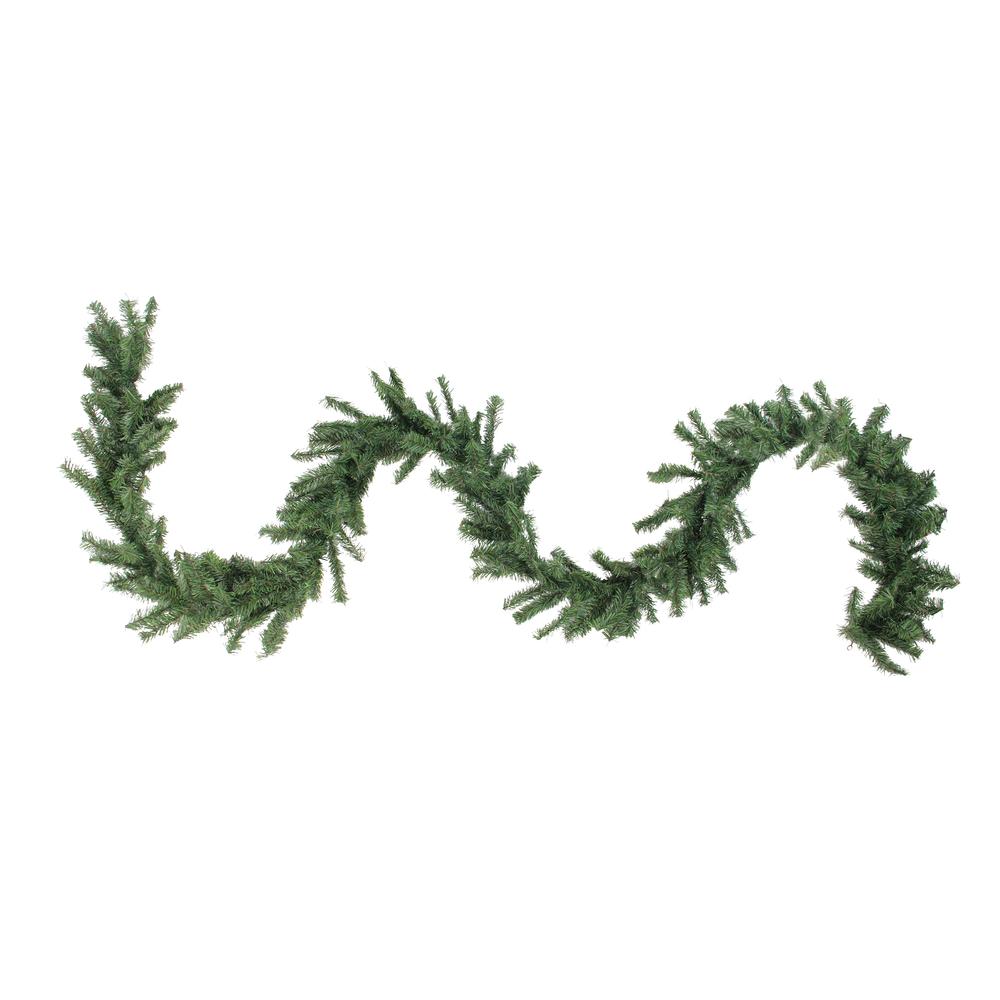 100' x 10" Green Canadian Pine Artificial Christmas Garland - Unlit. Picture 1