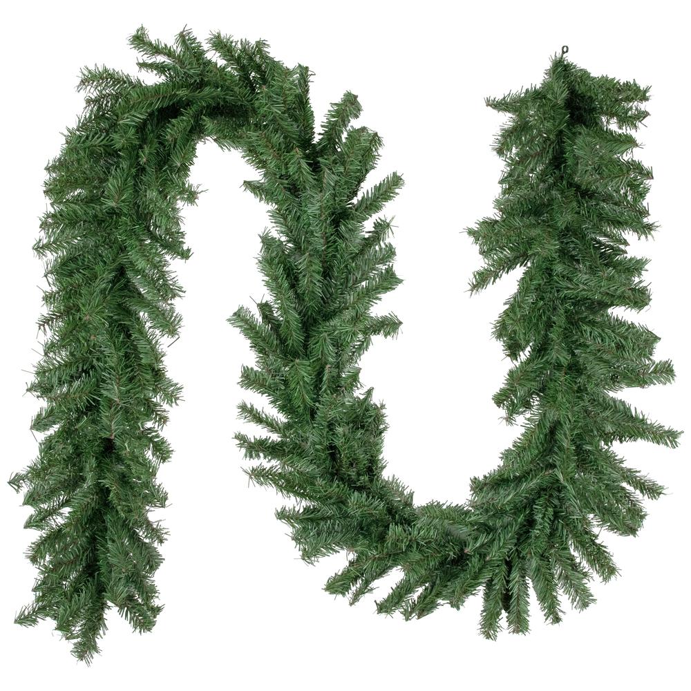 9' x 12" Canadian Pine 2-Tone Artificial Christmas Garland - Unlit. Picture 1