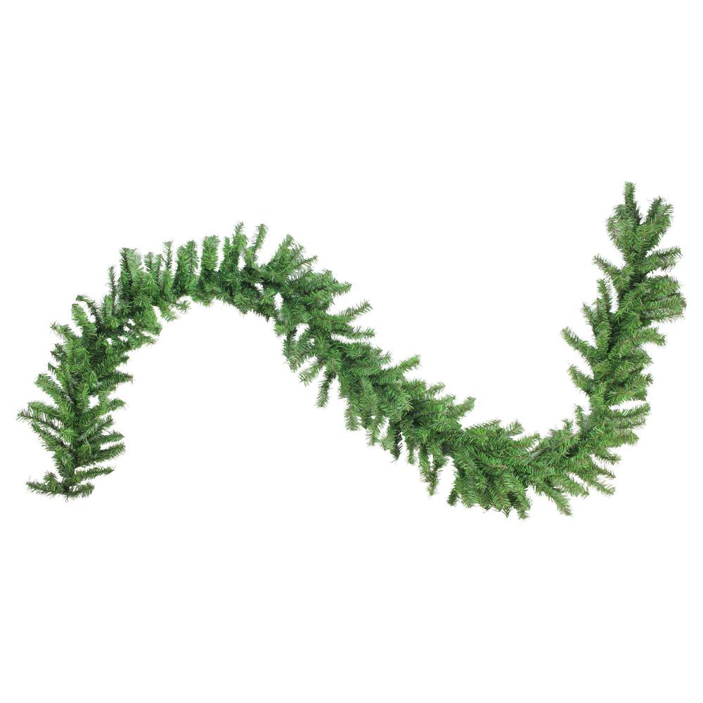 100' x 12" Green Pine Commercial Length Artificial Christmas Garland Unlit. Picture 3