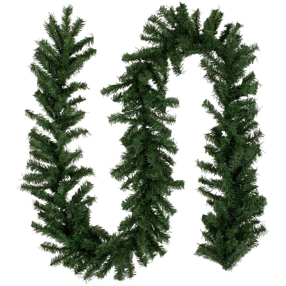 9' x 10" Canadian Pine Artificial Christmas Garland  Unlit. Picture 1