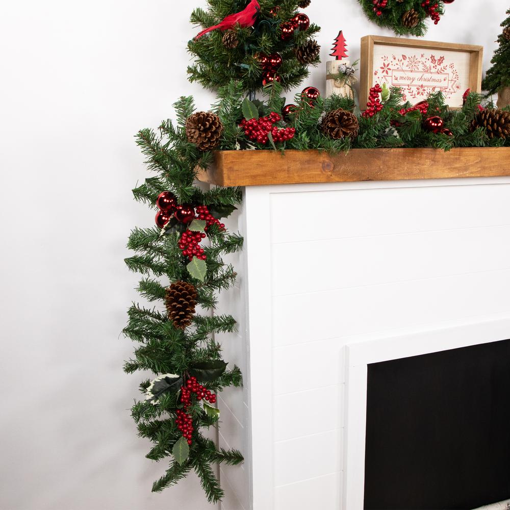 9' x 10" Canadian Pine Artificial Christmas Garland  Unlit. Picture 2