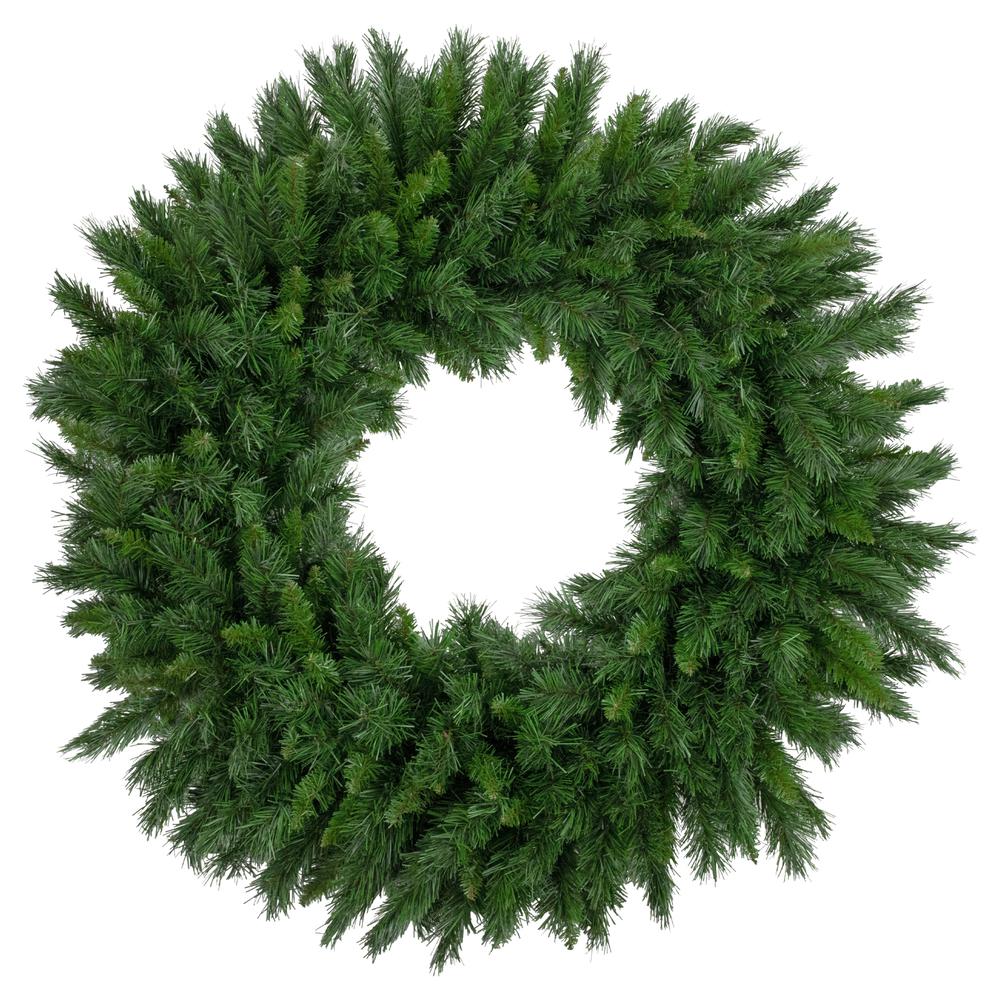 Lush Mixed Pine Artificial Christmas Wreath  36-Inch  Unlit. Picture 1