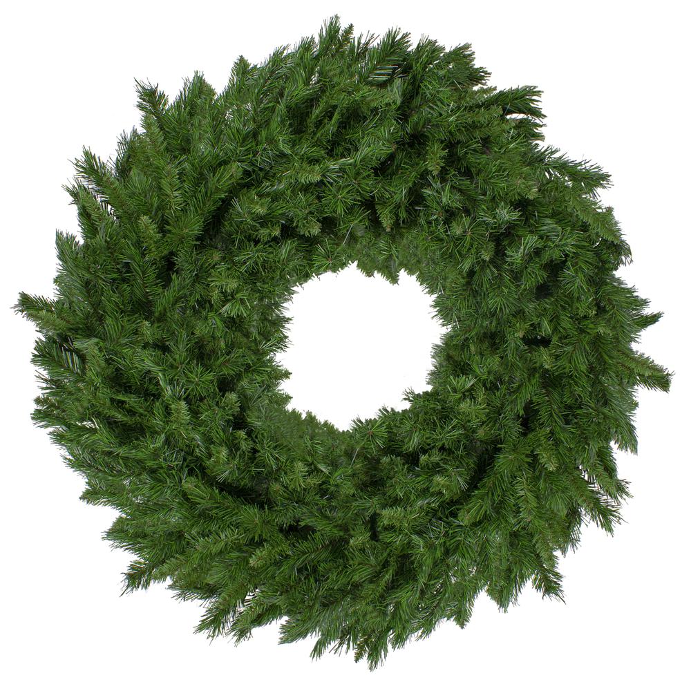 Lush Mixed Pine Artificial Christmas Wreath - 48-Inch  Unlit. Picture 1