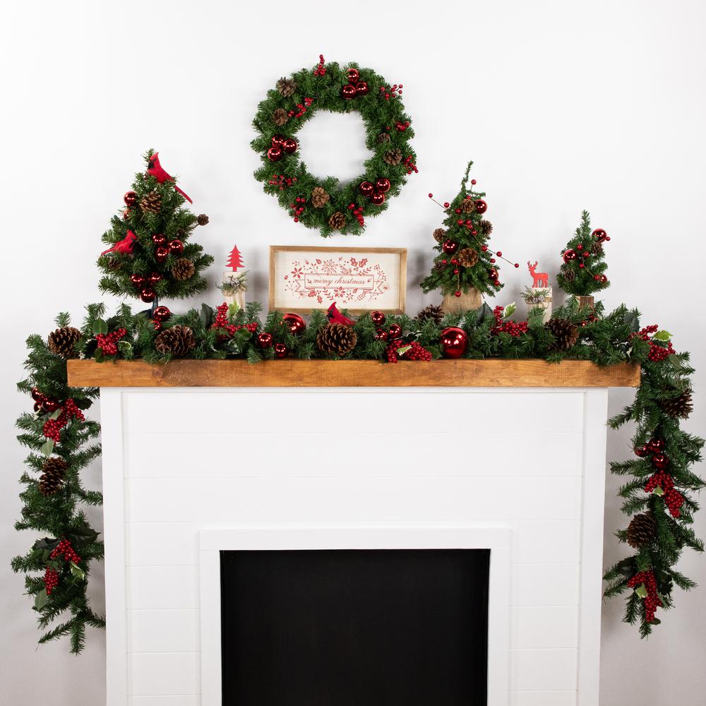 9' x 10" Canadian Pine Artificial Christmas Garland  Unlit. Picture 4