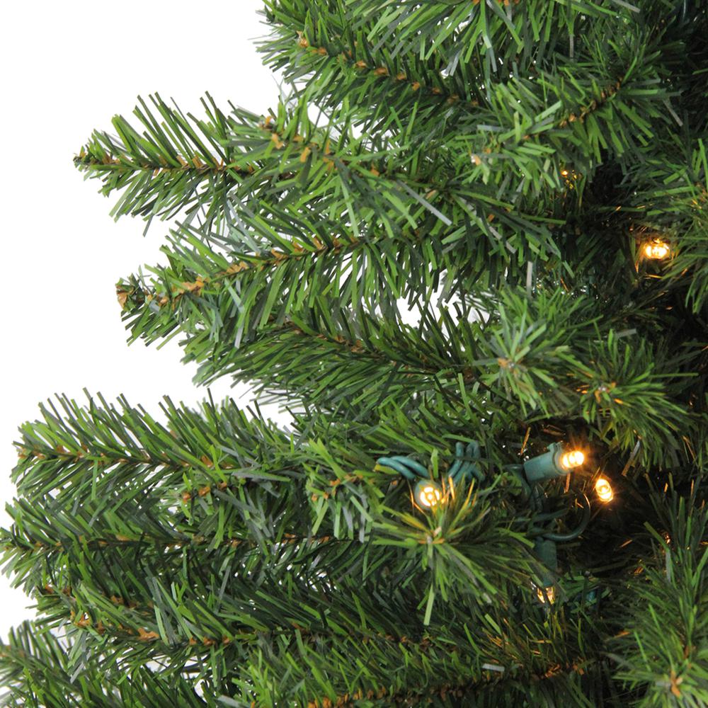 1.5' Pre-Lit Medium Canadian Pine Artificial Christmas Tree - Clear LED Lights. Picture 2