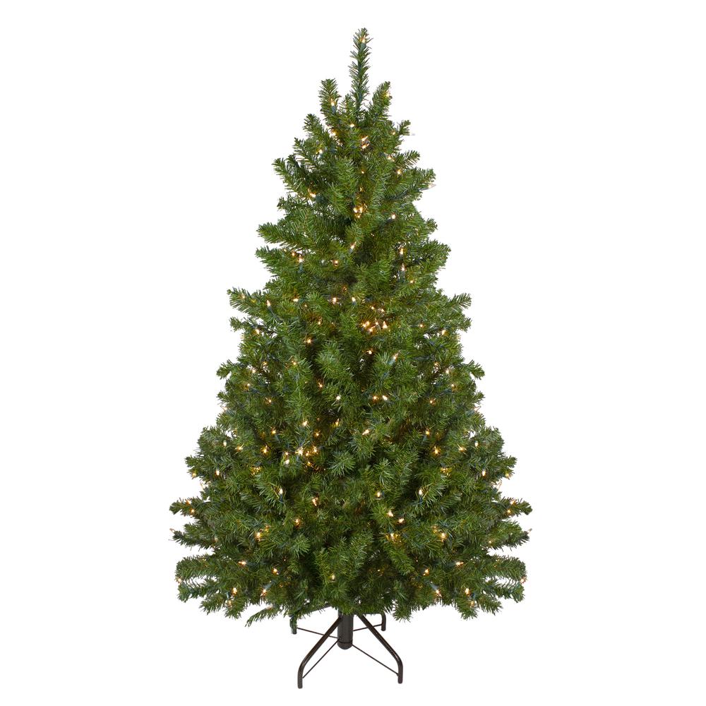 5' Pre-Lit Medium Canadian Pine Artificial Christmas Tree  Clear Lights. Picture 1