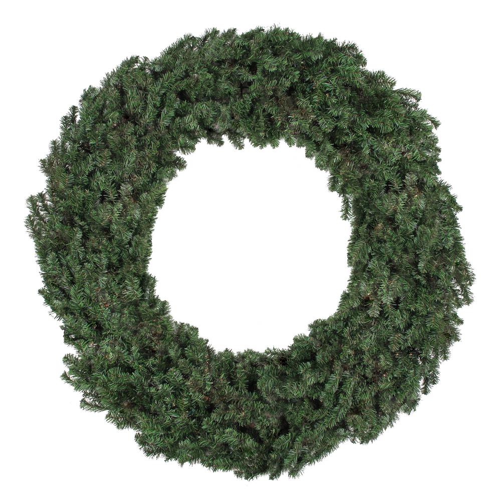 8' Commercial Size Canadian Pine Artificial Christmas Wreath - Unlit. Picture 1