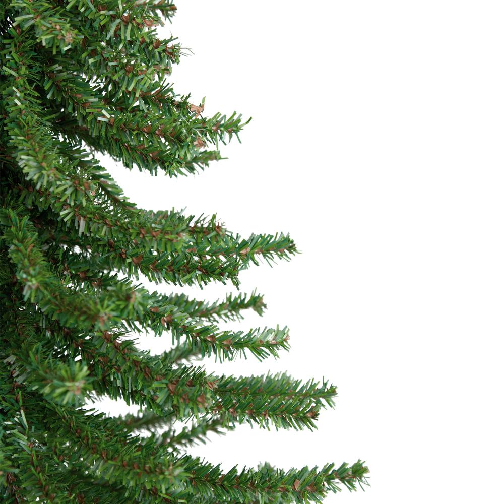 2' Potted Downswept Mini Village Pine Medium Artificial Christmas Tree - Unlit. Picture 3