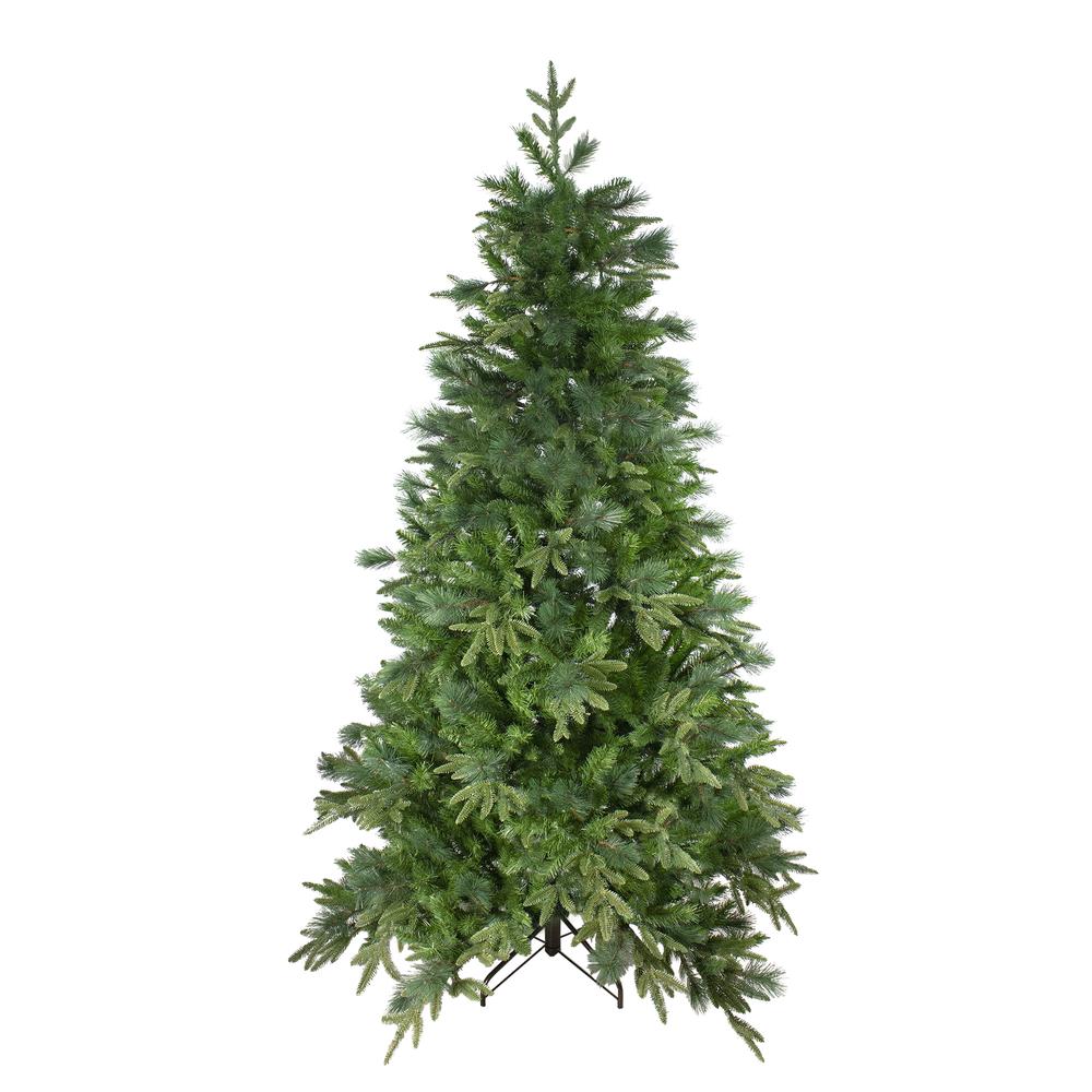 7.5' Medium Mixed Rosemary Emerald Angel Pine Artificial Christmas Tree - Unlit. Picture 1