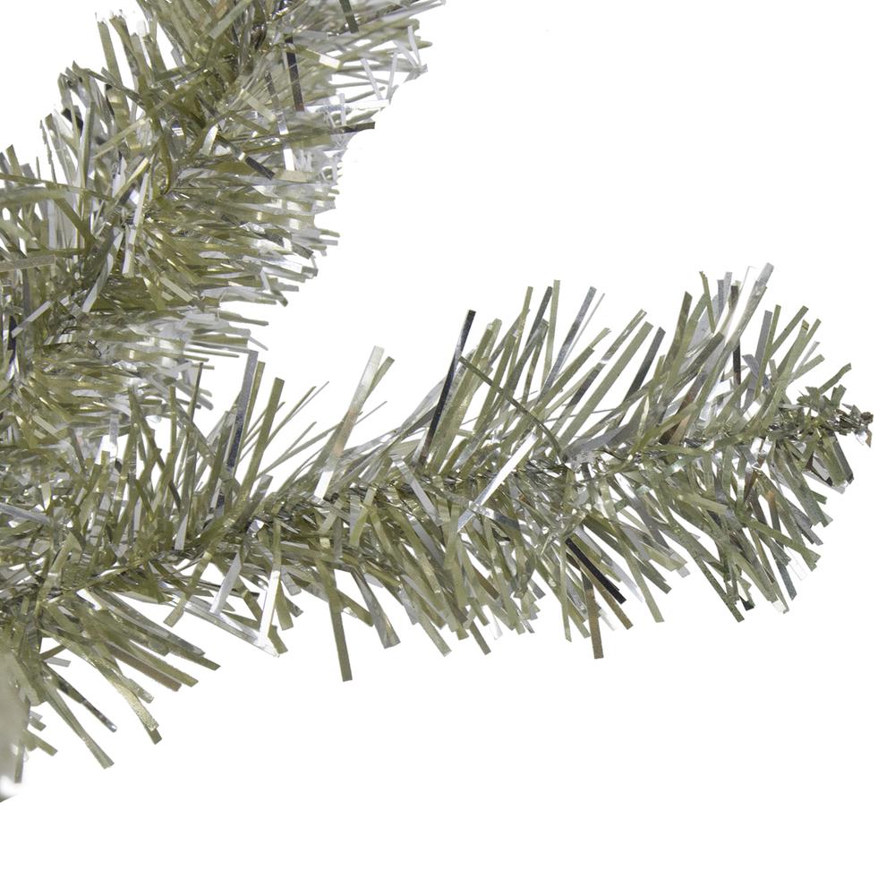 9' x 12" Metallic Champagne Gold Artificial Christmas Tinsel Garland - Unlit. Picture 2