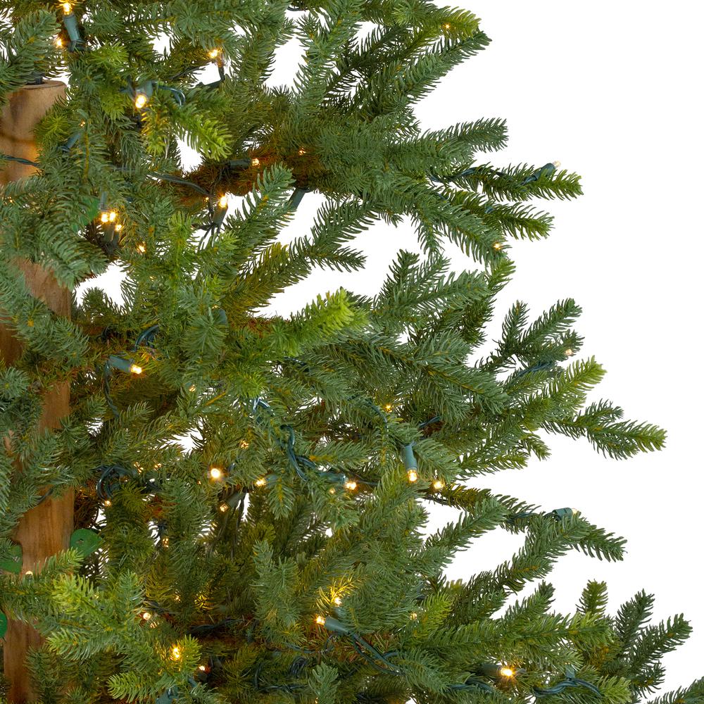Pre-Lit Full Northern Pine Artificial Christmas Tree - 6.5' - Clear LED Lights. Picture 2