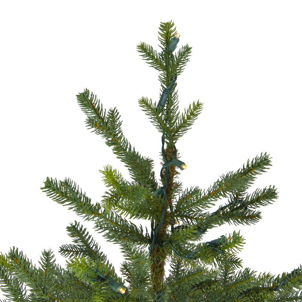 Pre-Lit Full Northern Pine Artificial Christmas Tree - 6.5' - Clear LED Lights. Picture 3