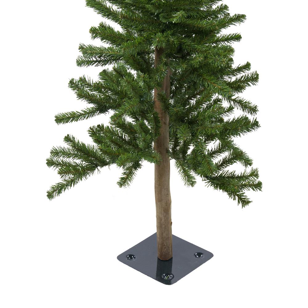 3' Pre-Lit Alpine Artificial Christmas Tree - Clear Lights. Picture 4