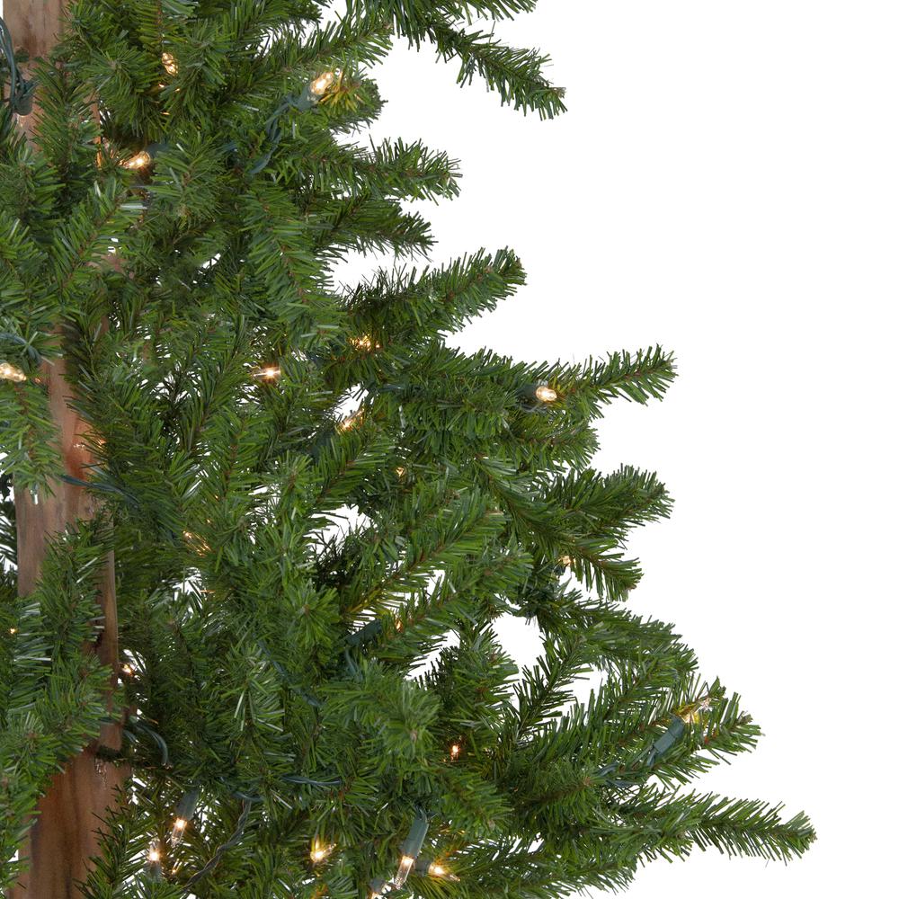 7' Pre-Lit Medium Alpine Artificial Christmas Tree  Clear Lights. Picture 4