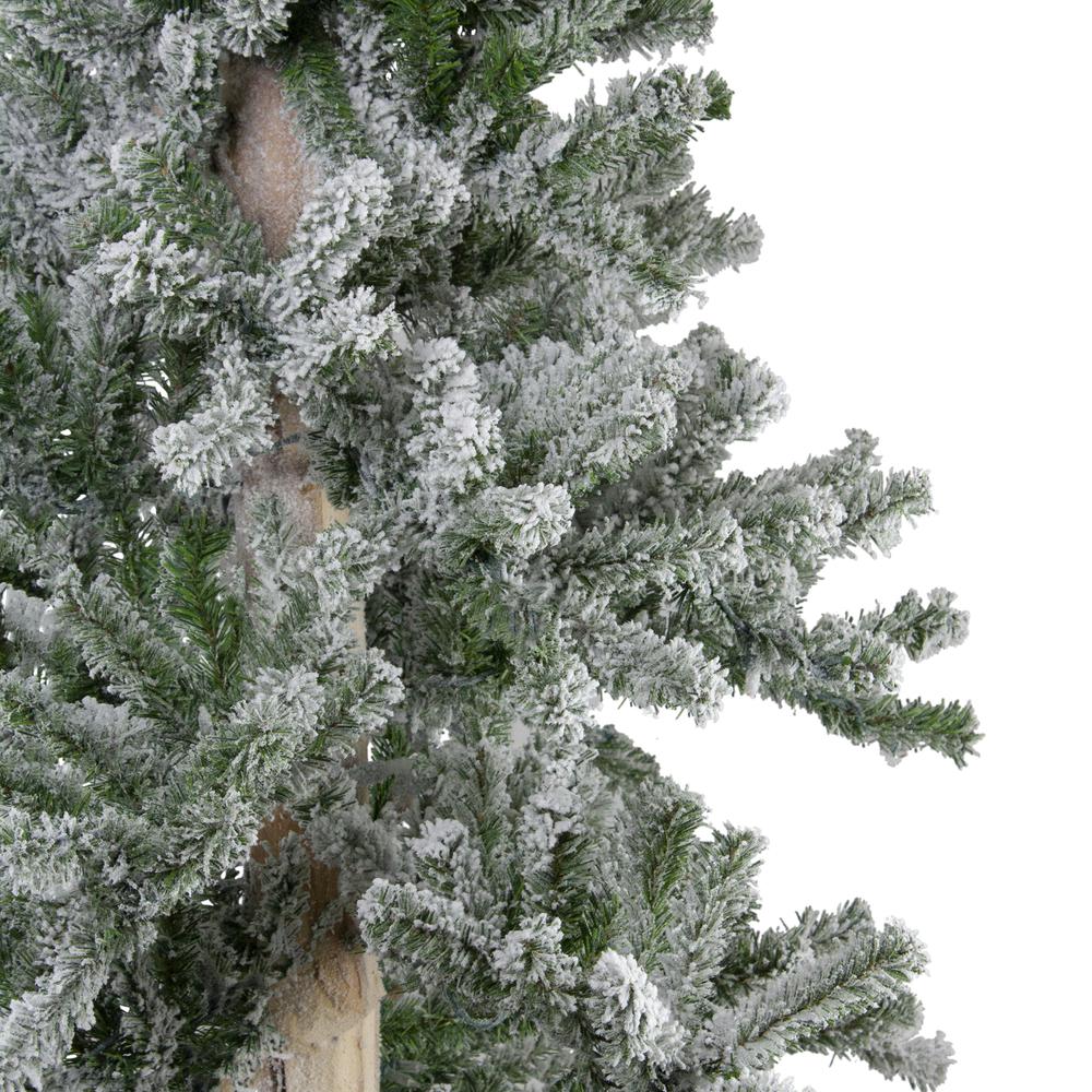 6ft Flocked Alpine Artificial Christmas Tree - Unlit. Picture 3