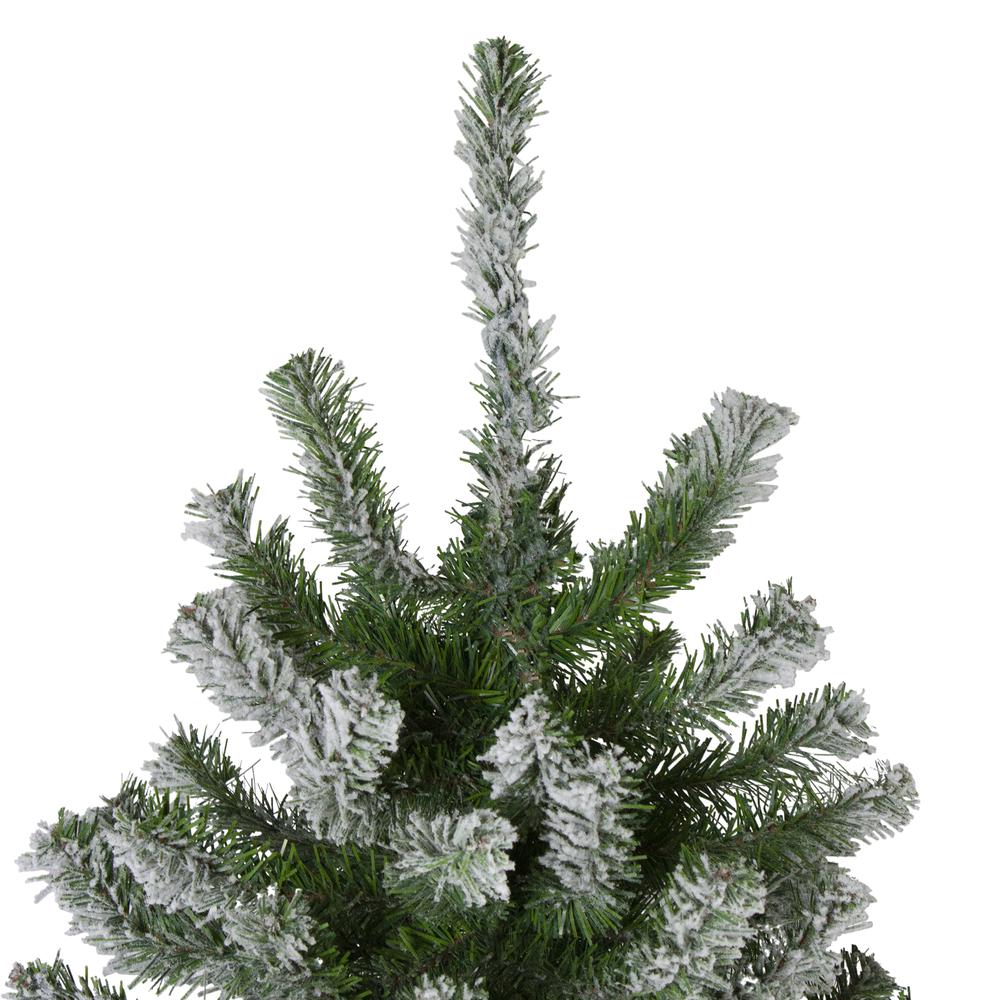 6ft Flocked Alpine Artificial Christmas Tree - Unlit. Picture 4