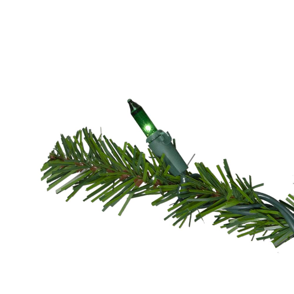 Set of 3 Pre-Lit Slim Alpine Artificial Christmas Trees 5' - Multicolor Lights. Picture 3