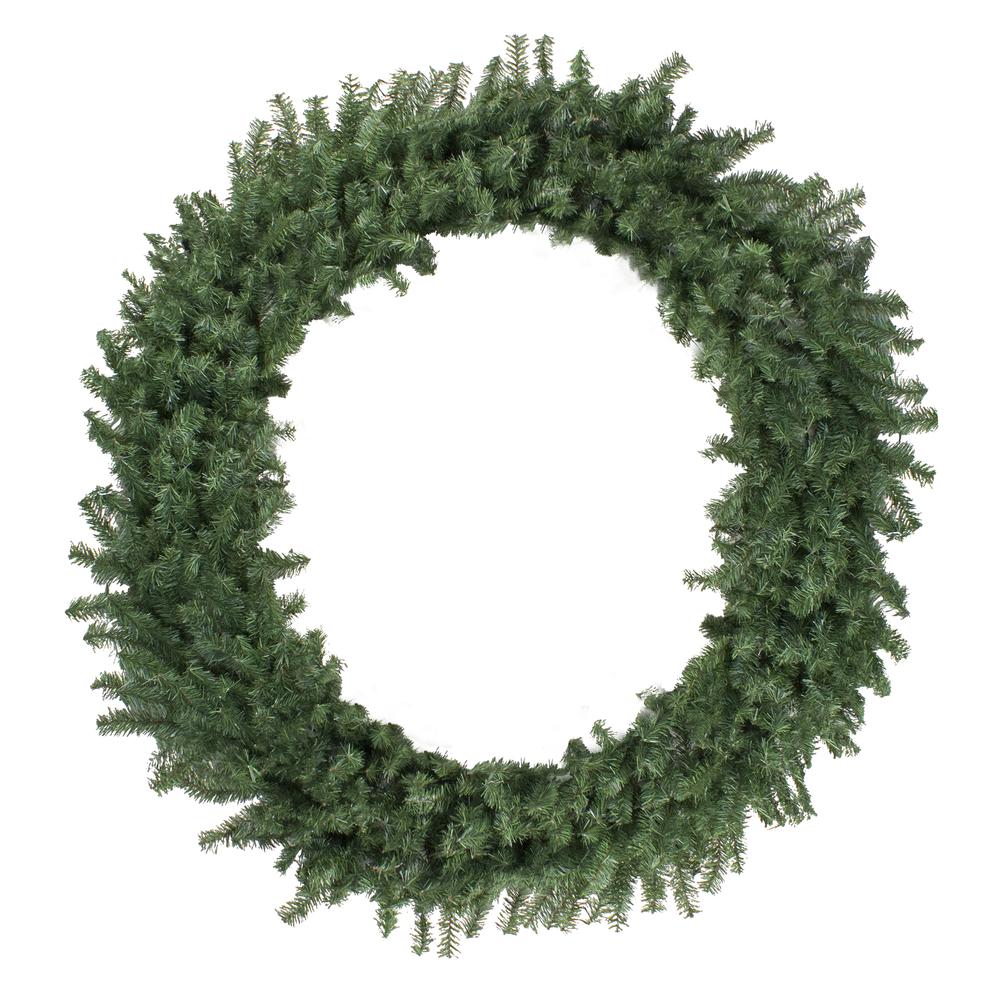 Canadian Pine Commercial Artificial Christmas Wreath  72-Inch  Unlit. Picture 1