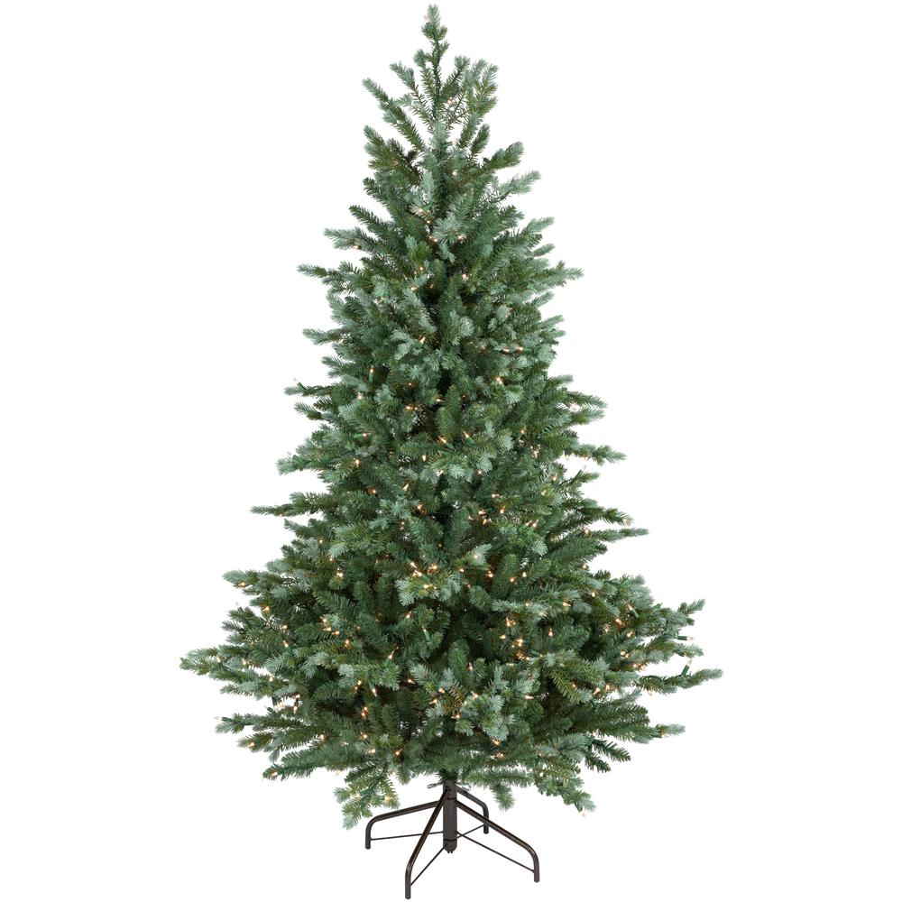 6' Pre-Lit Blue Spruce Artificial Christmas Tree  Clear Lights. Picture 1