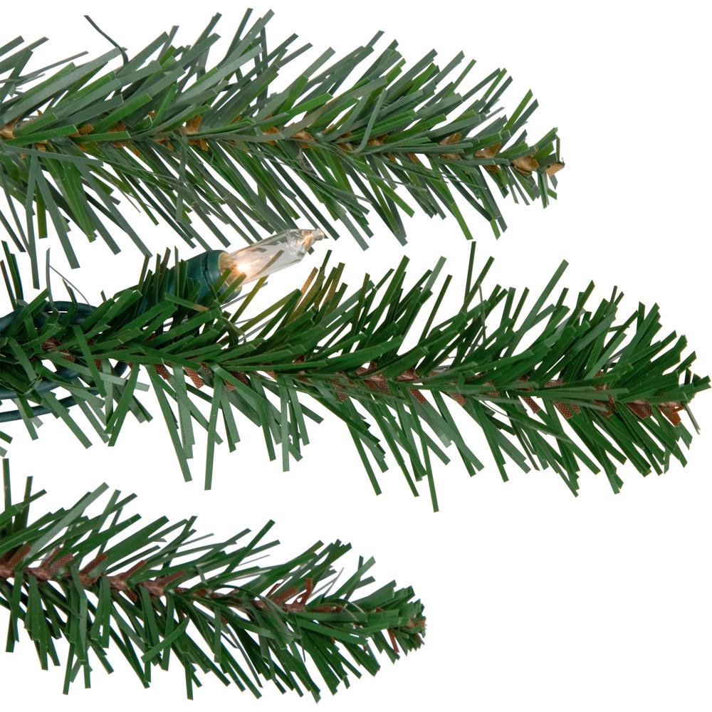 Real Touch Grande Spruce Artificial Christmas Garland - 9' x 14" - Clear Lights. Picture 4