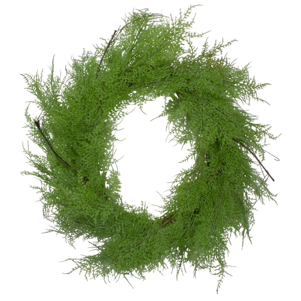 Brown and Green Cedar Christmas Wreath - 24-Inch  Unlit. Picture 1