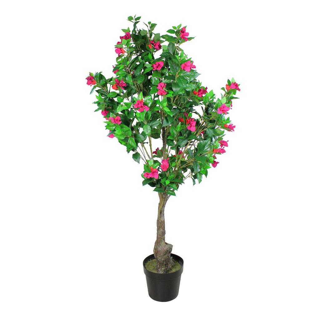 72 Potted Artificial Pink and Red Bougainvillea Tree. Picture 1