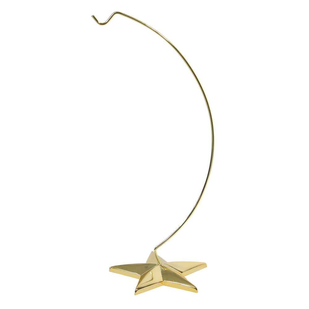 12" Gold 5 Point Star Christmas Ornament Holder. Picture 3