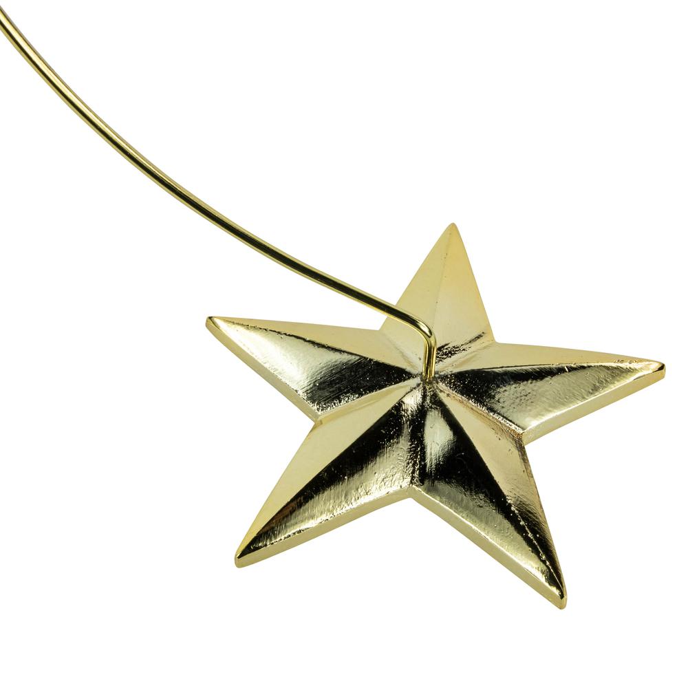 12.50" Gold Star Christmas Ornament Holder. Picture 7