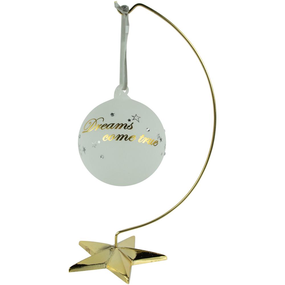 12.50" Gold Star Christmas Ornament Holder. Picture 4