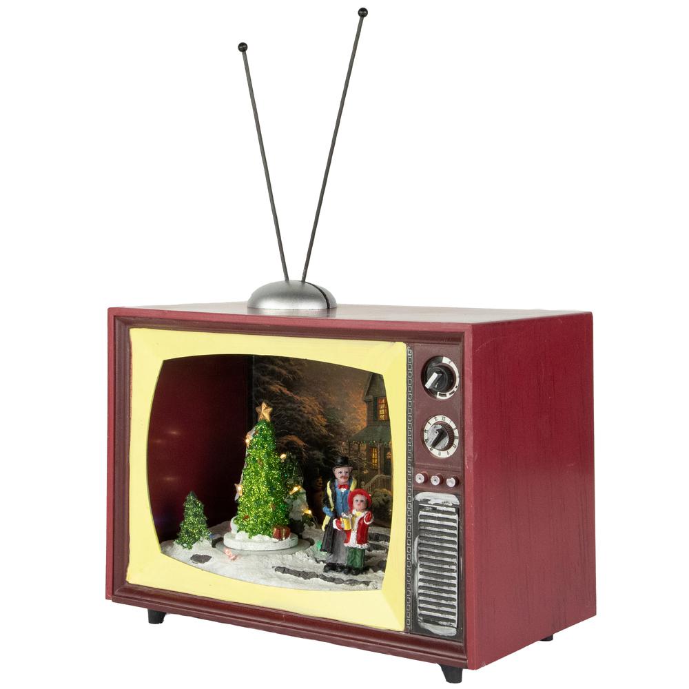9.25" LED Lighted Animated and Musical TV Scene Christmas Display. Picture 4