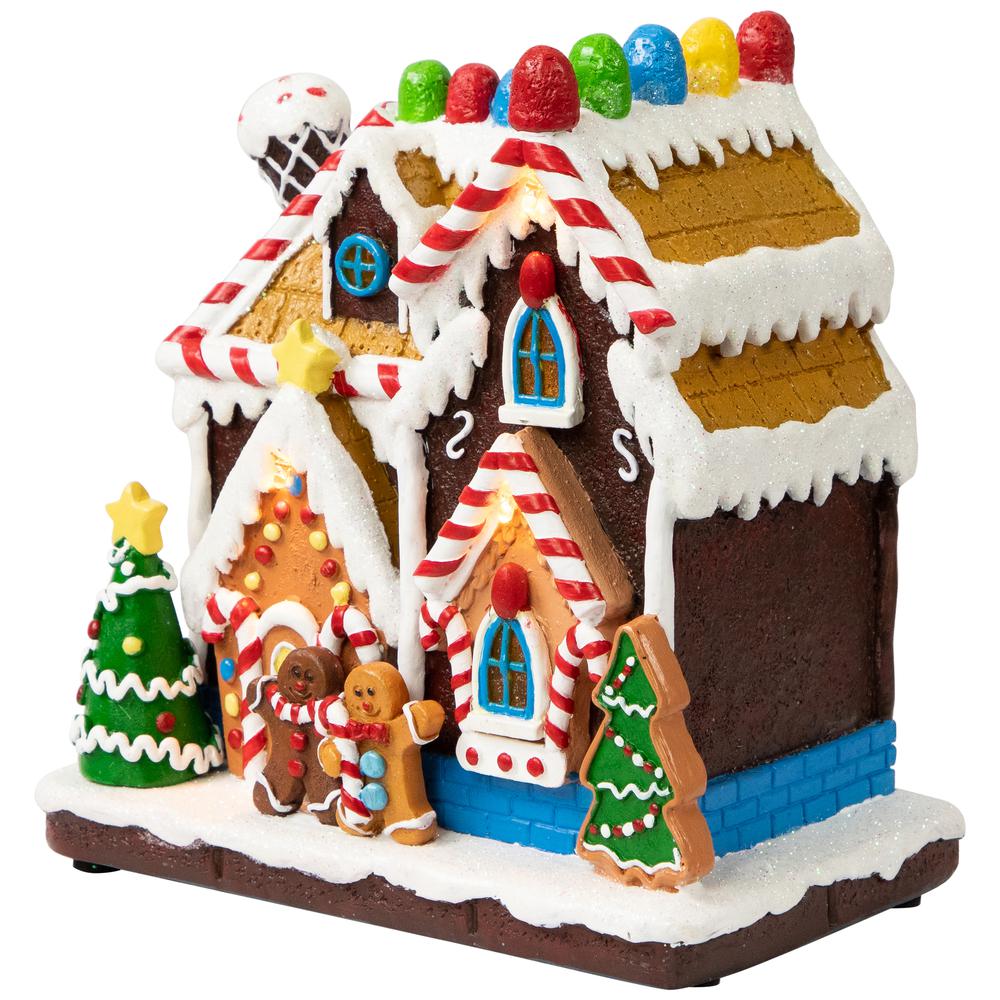 7" LED Lighted Gingerbread Christmas Candy House Village Display. Picture 7