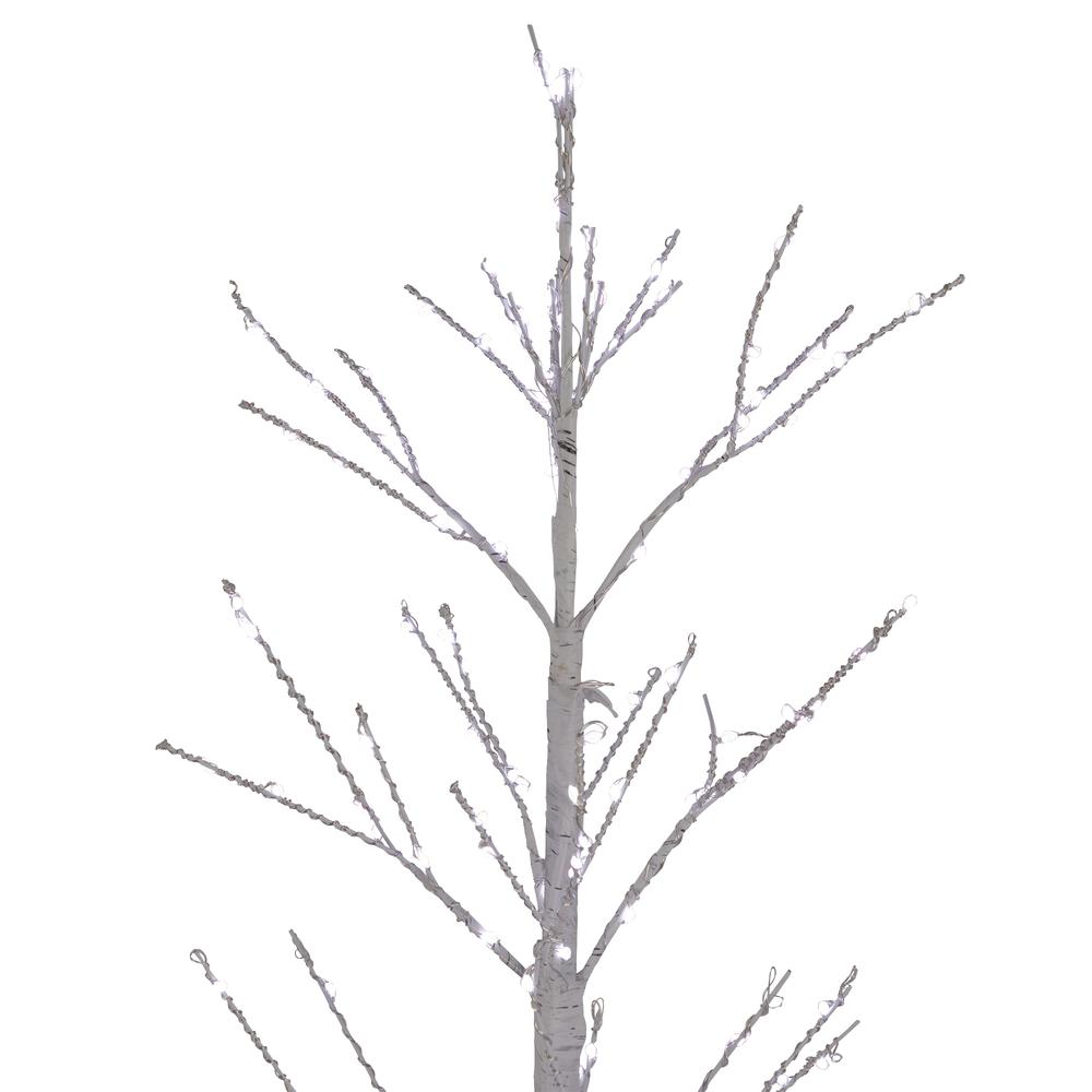 4' LED Lighted White Birch Christmas Twig Tree - Pure White Lights. Picture 4